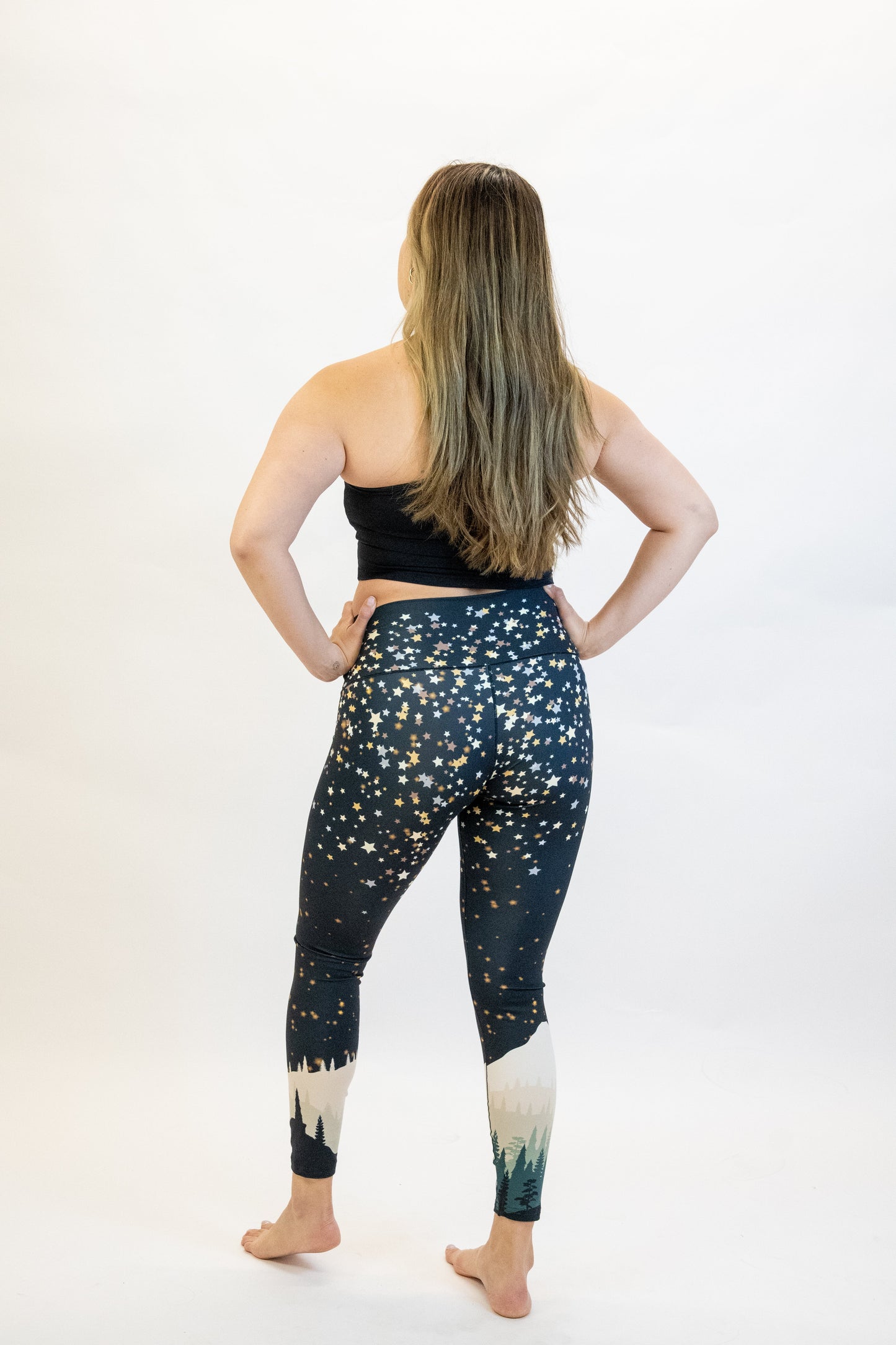 New Years Mountain Yoga Pants