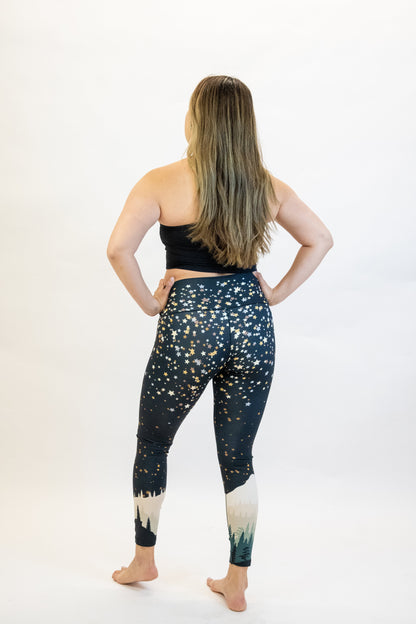 New Years Mountain Yoga Pants
