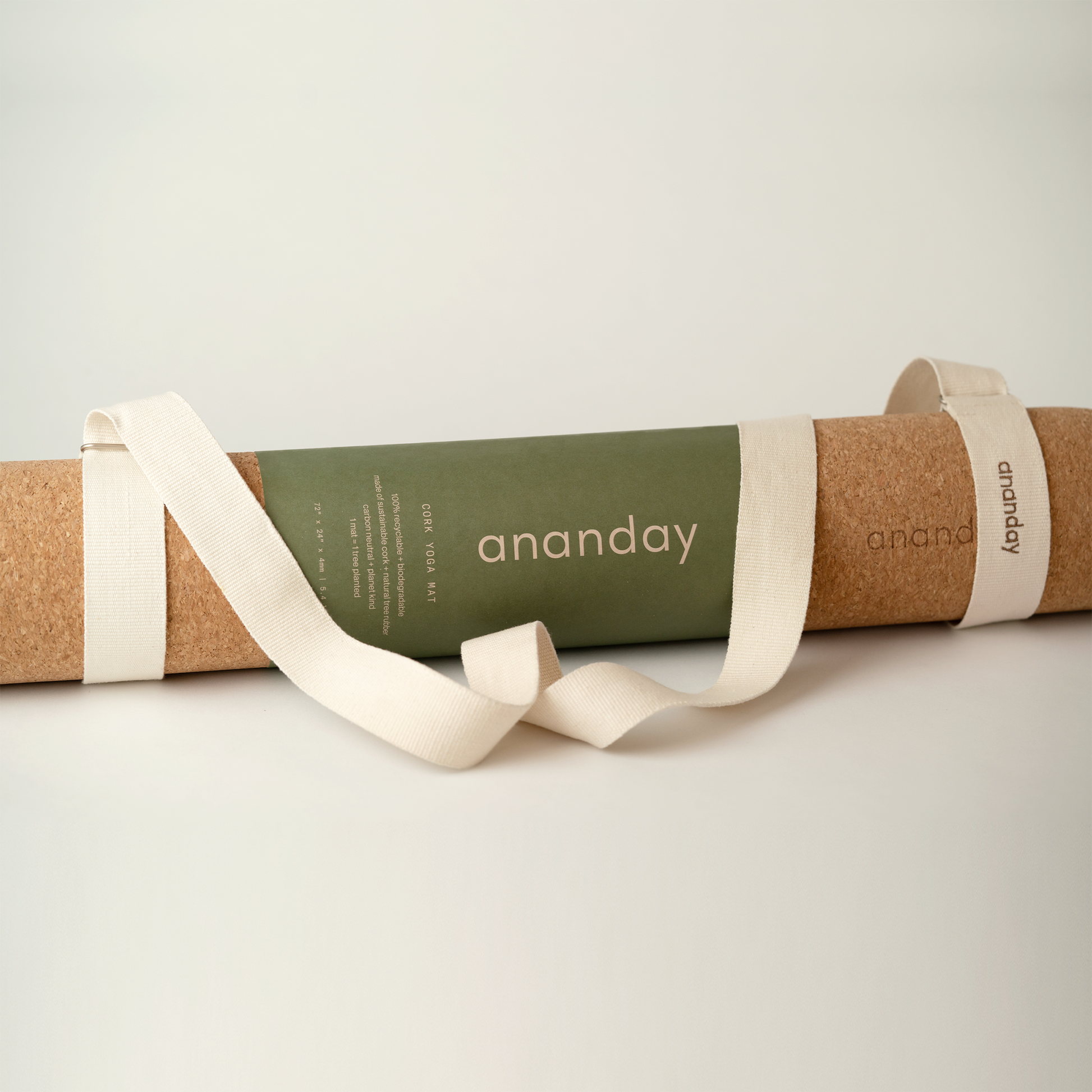 Cork Yoga Mat + 2-in-1 Mat Carrier Duo