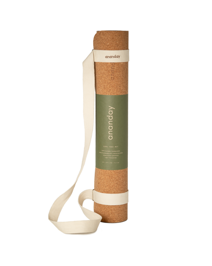 Cork Yoga Mat + 2-in-1 Mat Carrier Duo