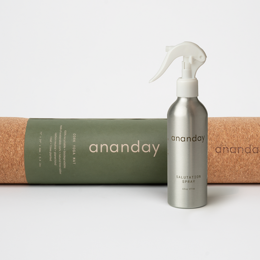 Ground + Cleanse Yoga Mat and Cleaner Spray Bundle