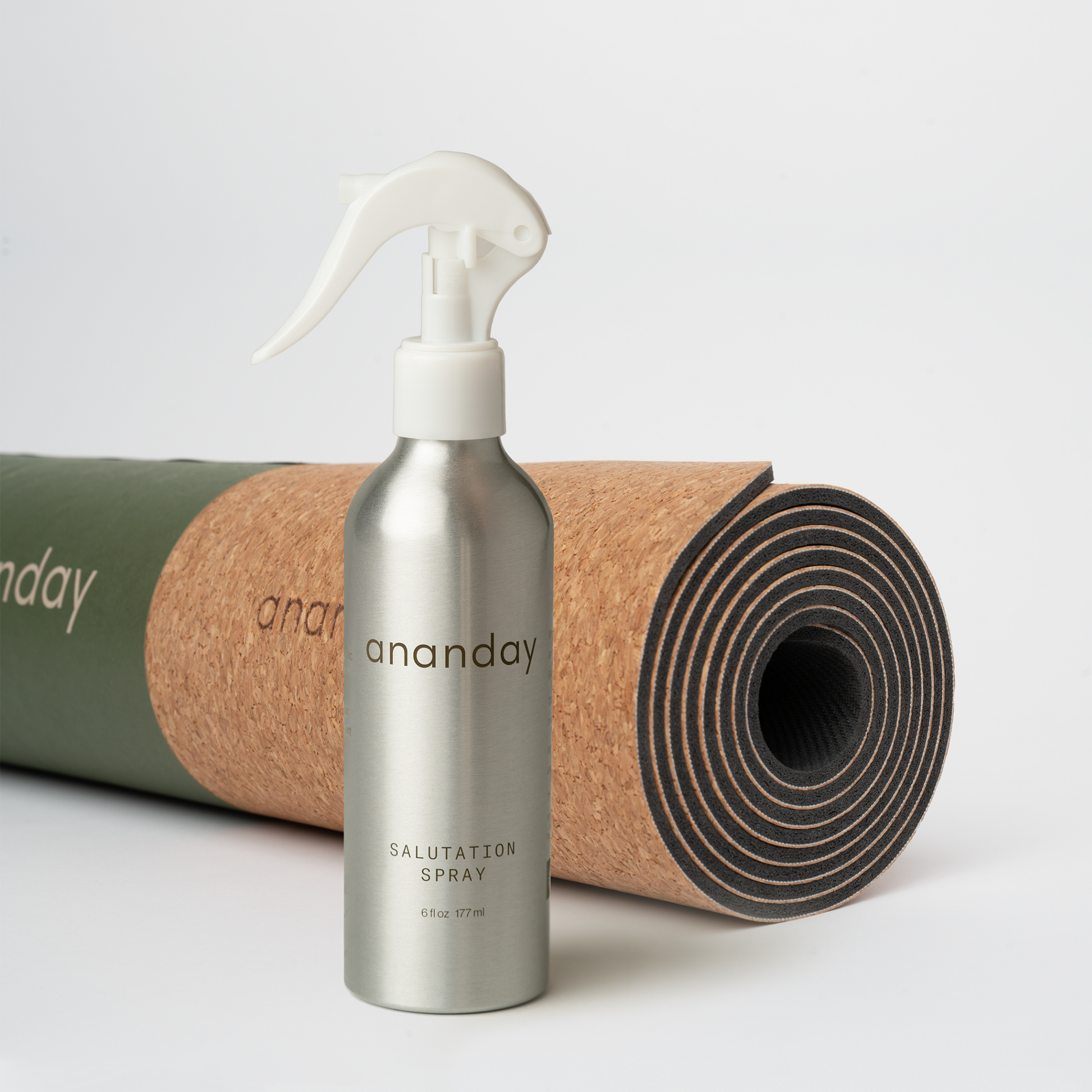 Ground + Cleanse Yoga Mat and Cleaner Spray Bundle