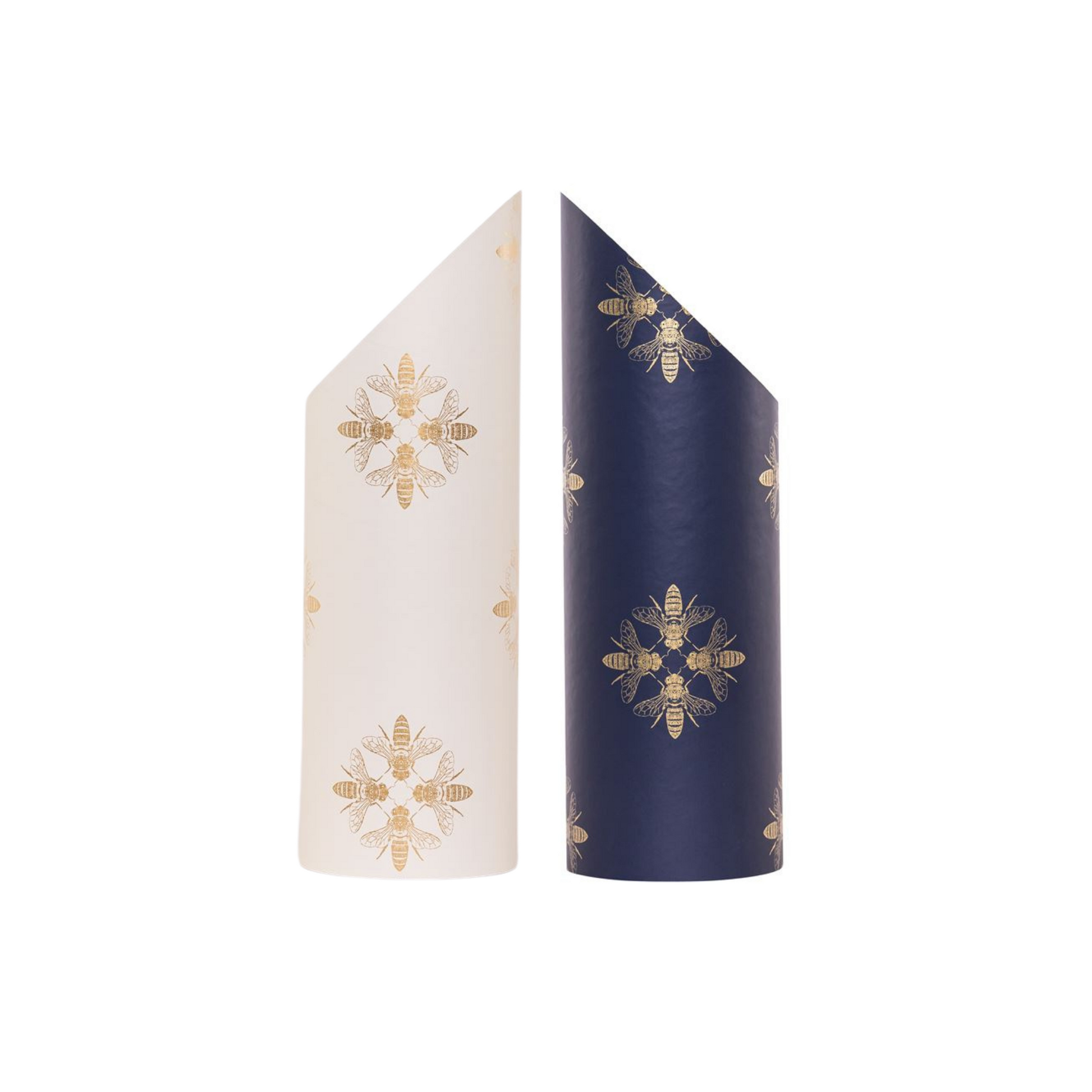 Apis Yoga Mat Tube Blue and Cream with Gold Together