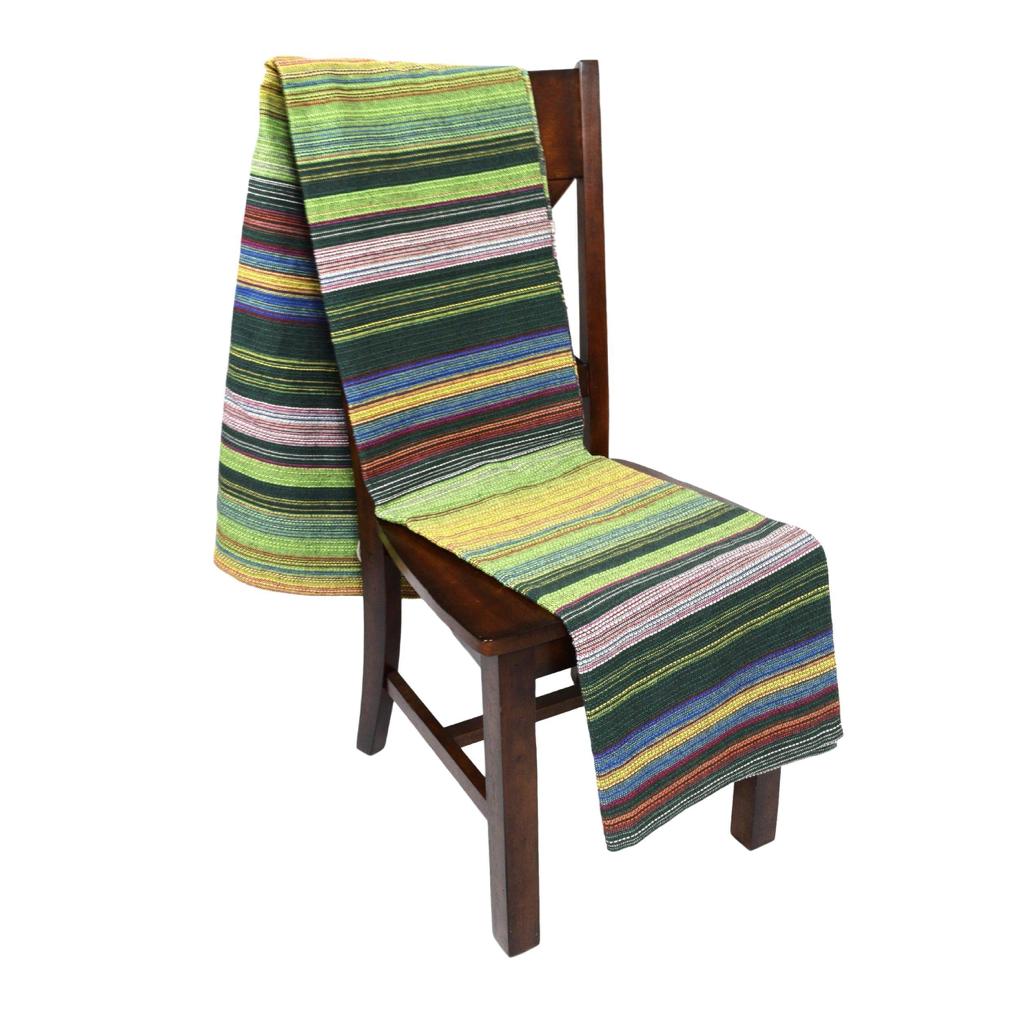 Aqua Green Povoa Yoga Blanket Over Chair