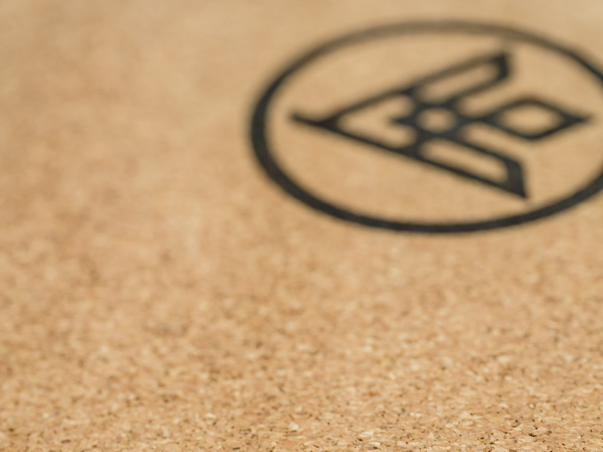 Cork Texture of the asivana flux cork yoga mat