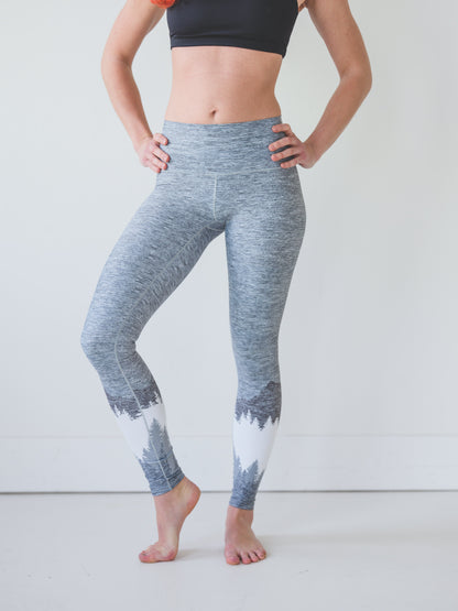 Ash Grey Mountain Yoga Pants
