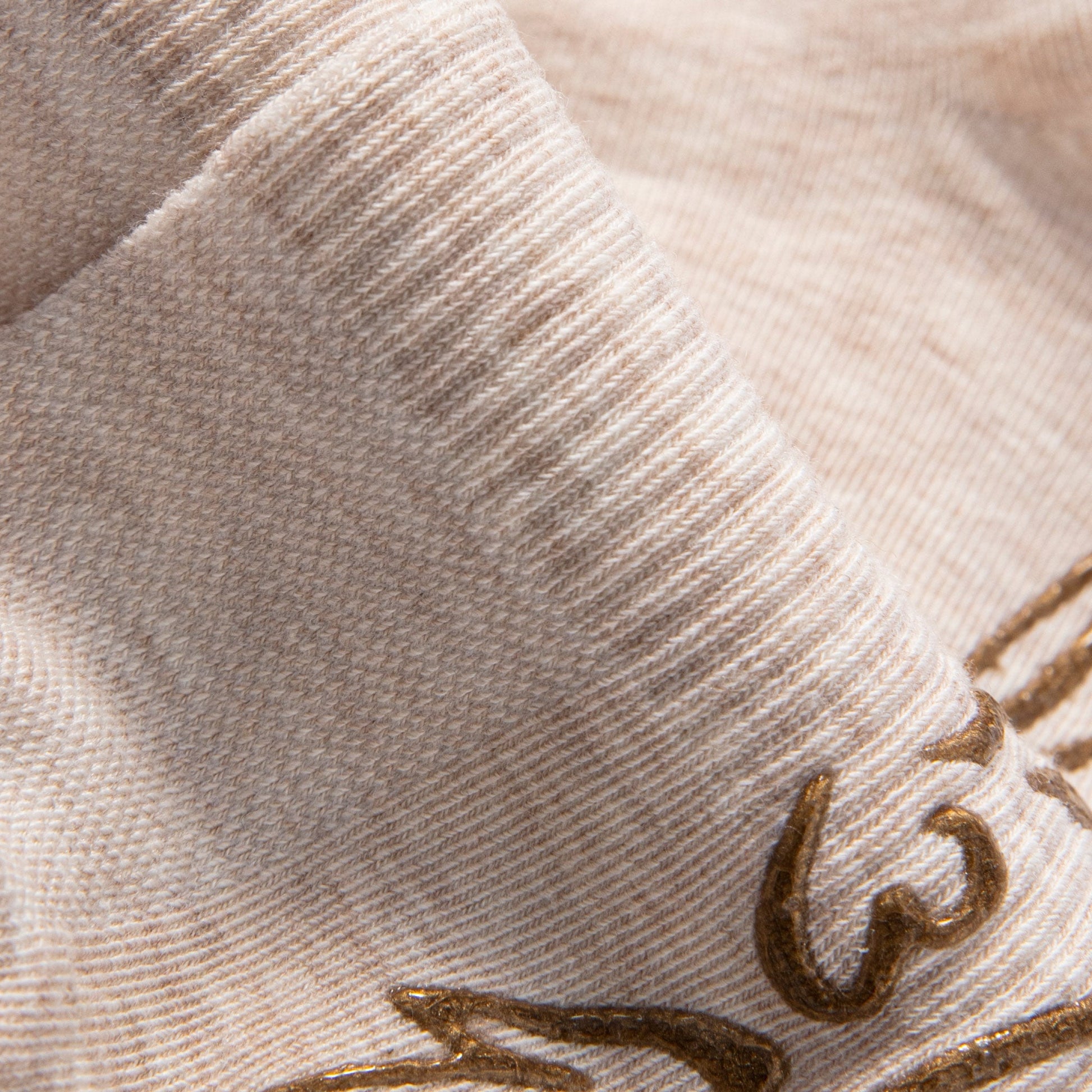 Beige Yoga Socks – Organic Cotton (2 pairs) Texture