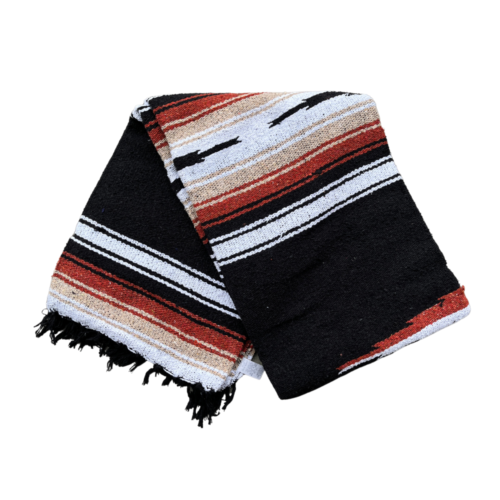 Black Diamond Baja Yoga Blanket Angle Fold Black Tassel