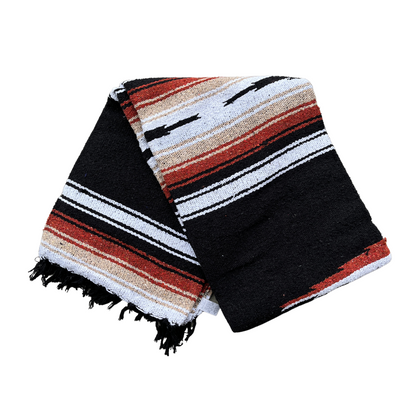 Black Diamond Baja Yoga Blanket Angle Fold Black Tassel