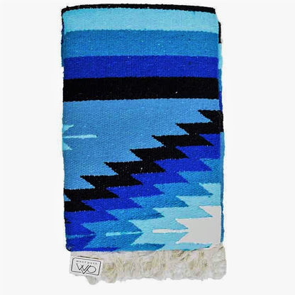 Blue Shades Diamond Yoga Blanket