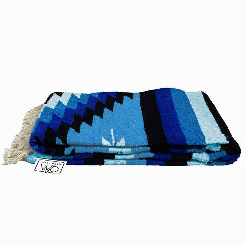 Blue Shades Diamond Yoga Blanket 