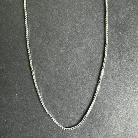 92.5% Sterling Silver Box Chain 1.1mm