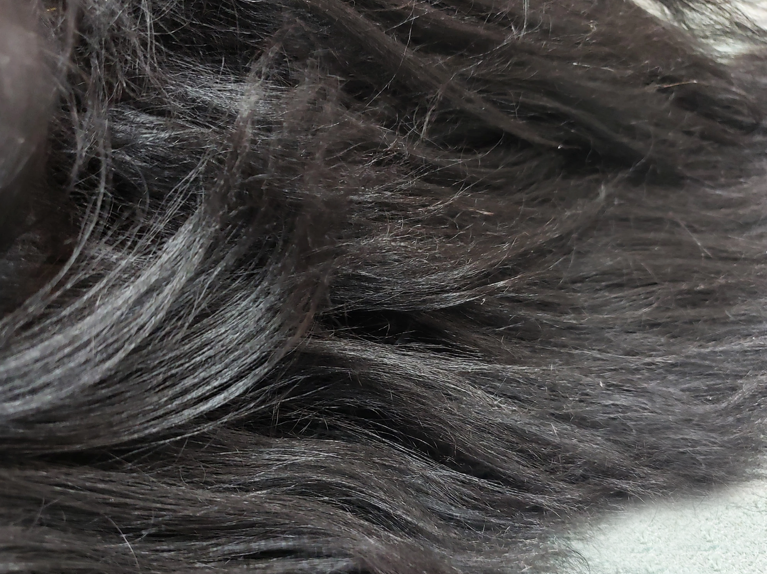 Brown Icelandic Sheepskin Meditation Rug Close Up