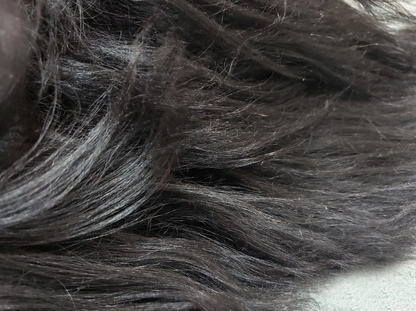Brown Icelandic Sheepskin Meditation Rug Close Up