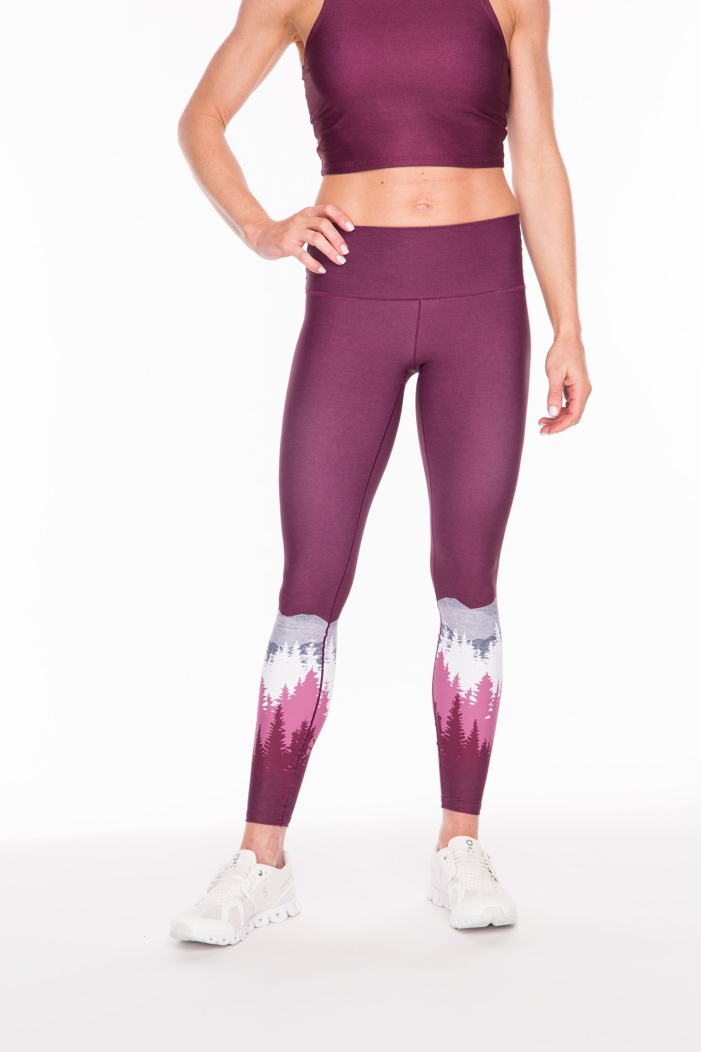 Burgundy Summit Yoga Pants