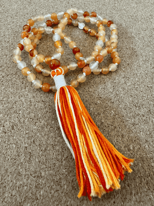Carnelian 6mm Handcrafted Mala