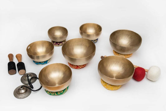 Chakra Singing Bowl Matte Finish Set