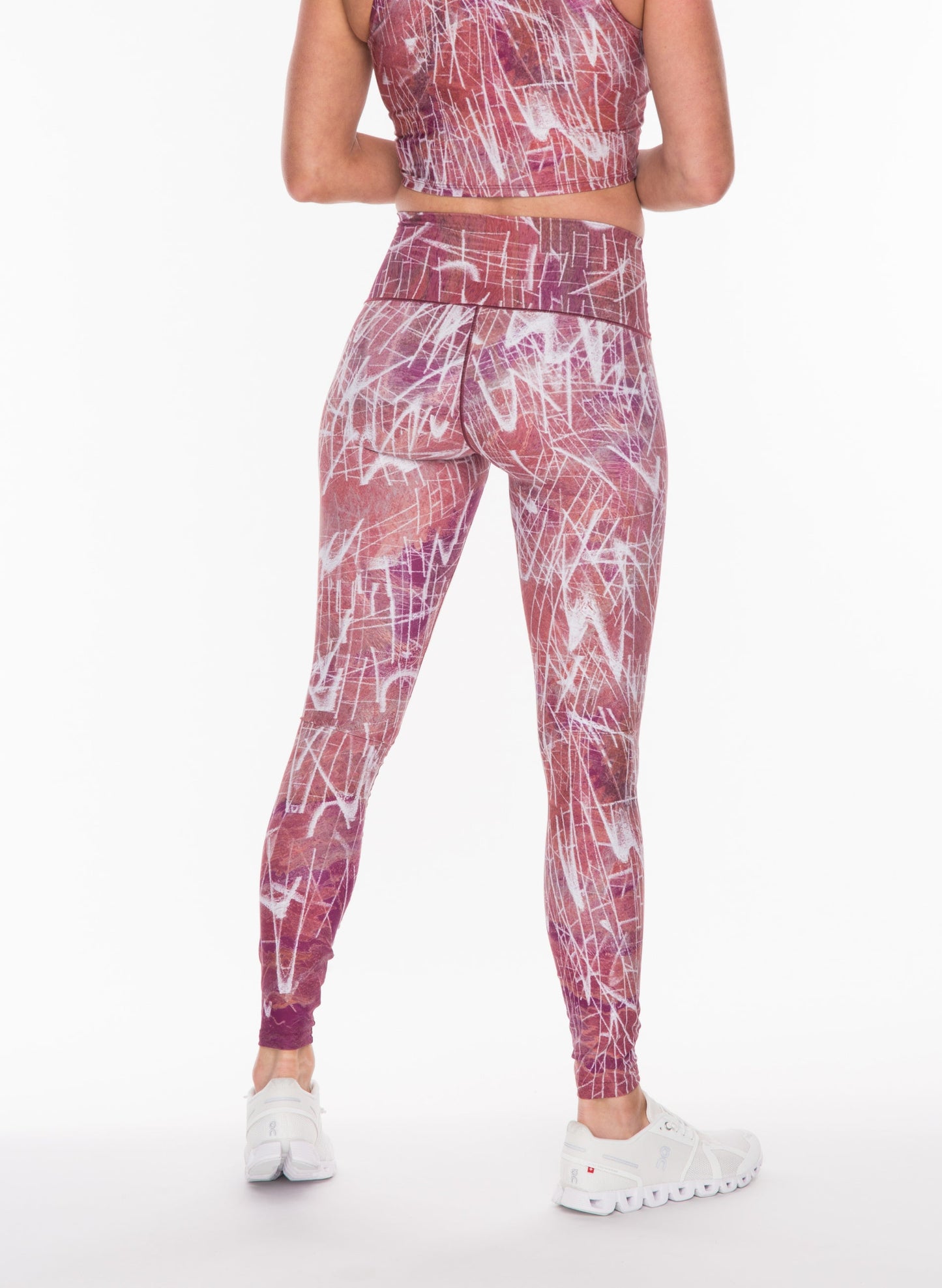 Clay Impress Yoga Pants Back