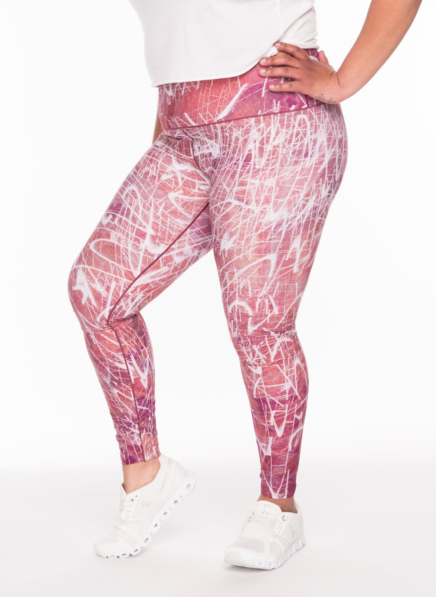 Clay Impress Yoga Pants Side