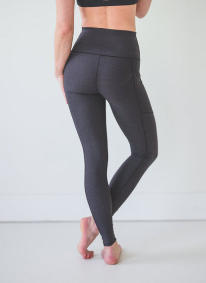 Coal Wander Pocket Yoga Pants Rear