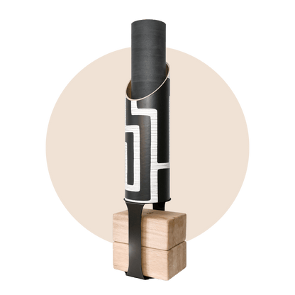 Colony Yoga Mat Storage Tube with Black Block Stand