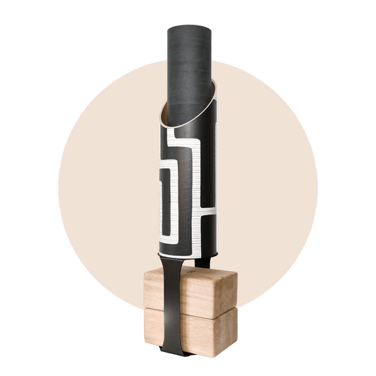 Colony Yoga Mat Storage Tube with Black Block Stand
