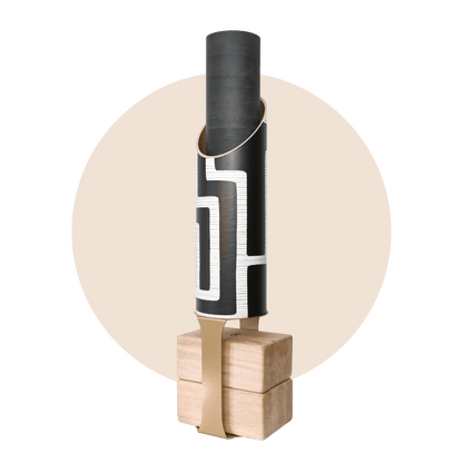 Colony Yoga Mat Storage Tube with Gold Block Stand