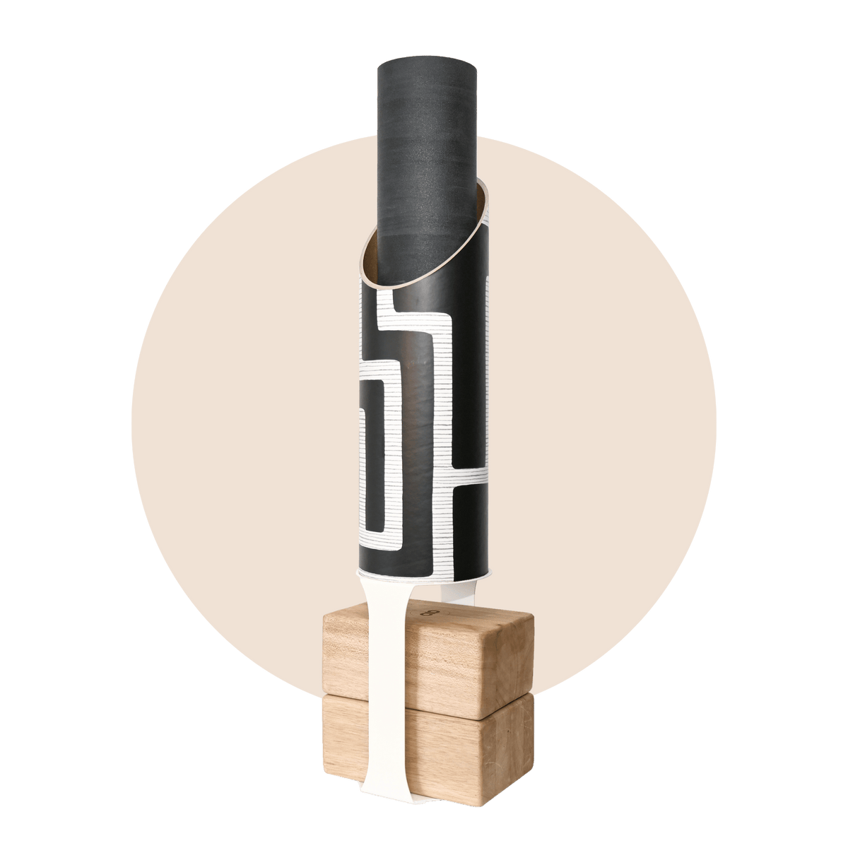 Colony Yoga Mat Storage Tube with White Block Stand