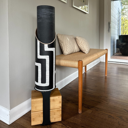 Colony Yoga Mat Storage Tube with Black Block Storage