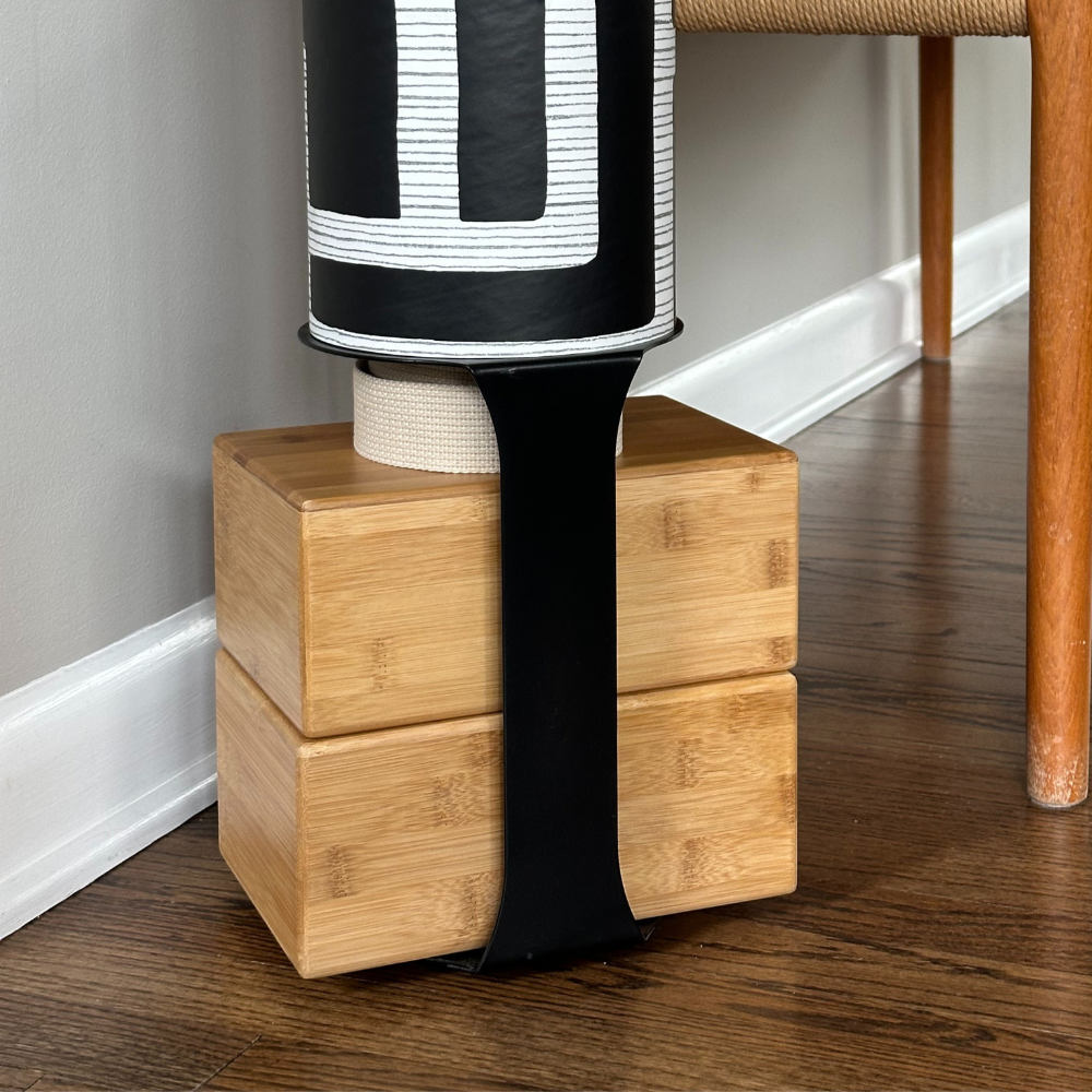 Colony Yoga Mat Storage Tube Black Stand Configuration