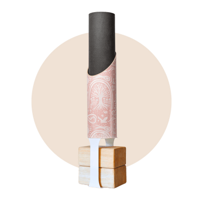 Cosmos Yoga Mat Storage Tube | Bundle Pink with White Bracket