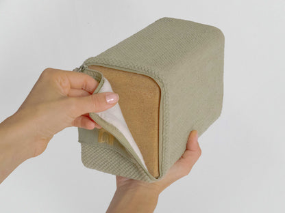 Cotton Cover and Cork Filled Yoga Block Cover Cork Inside