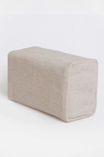 Cotton Cover and Cork Filled Yoga Block Cream