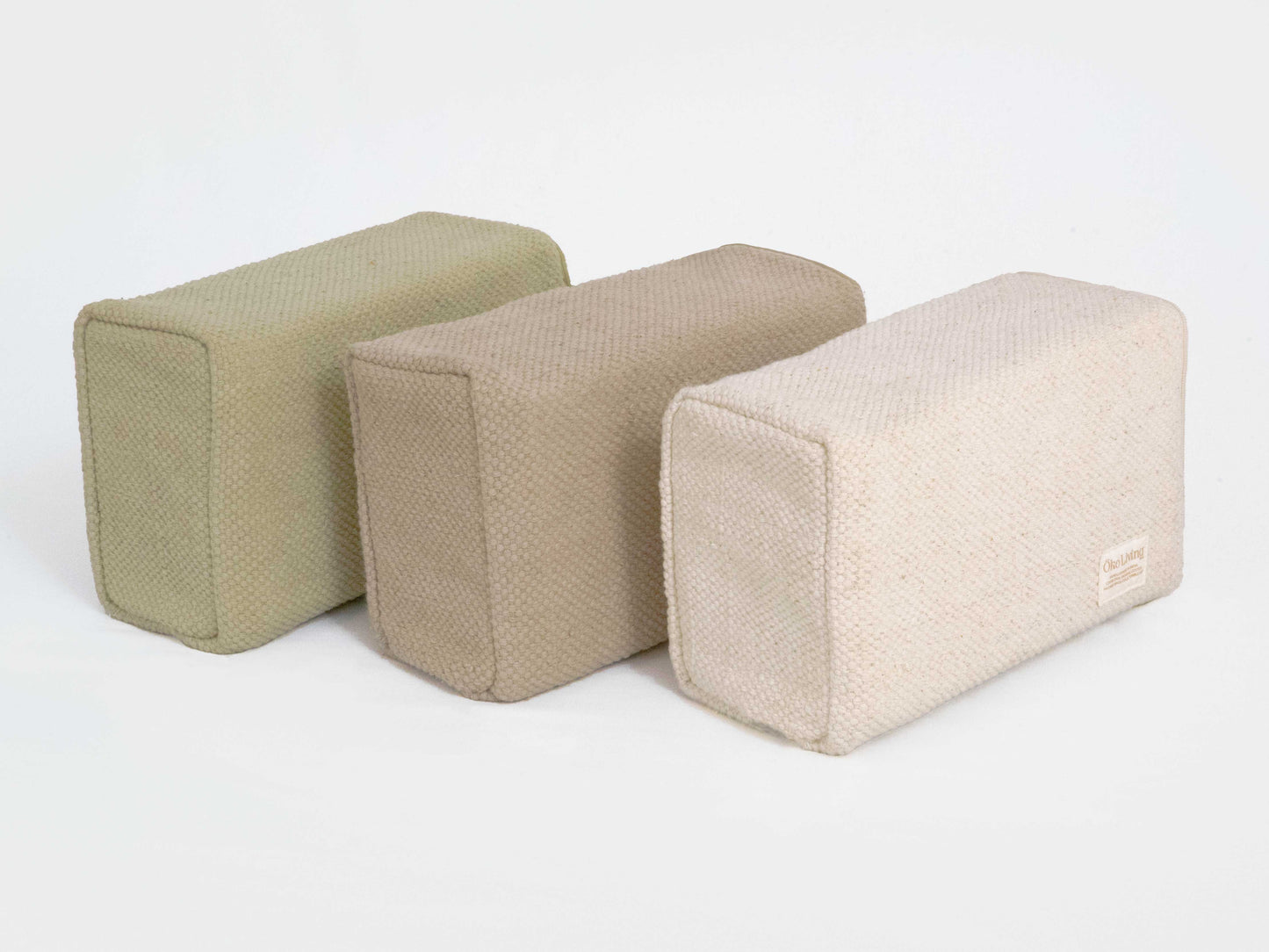 Cotton Cover and Cork Filled Yoga Block Color options