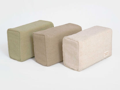 Cotton Cover and Cork Filled Yoga Block Color options