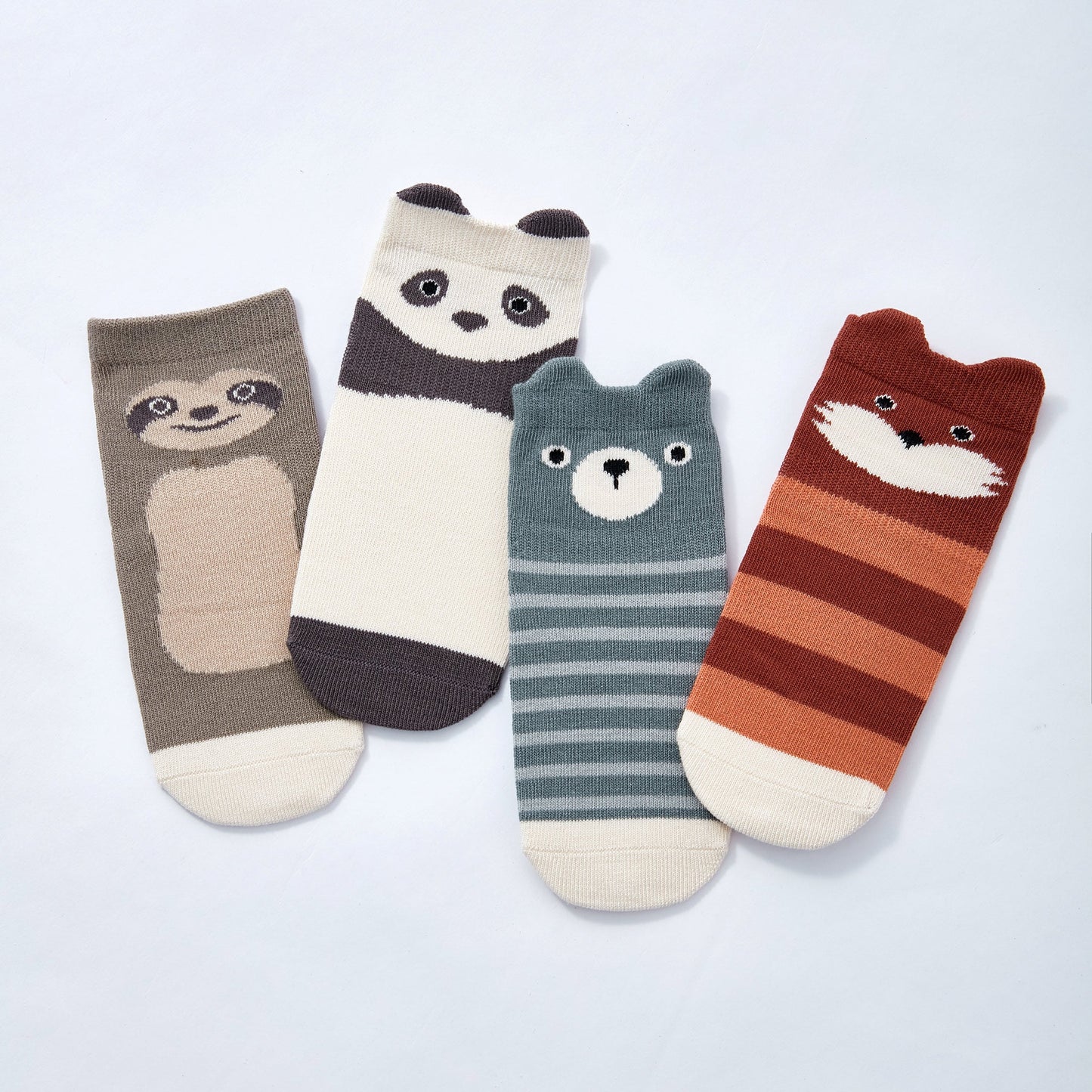 Critter Crew II - Baby & Toddler Stay-On Non-Slip Socks (4-Pack)