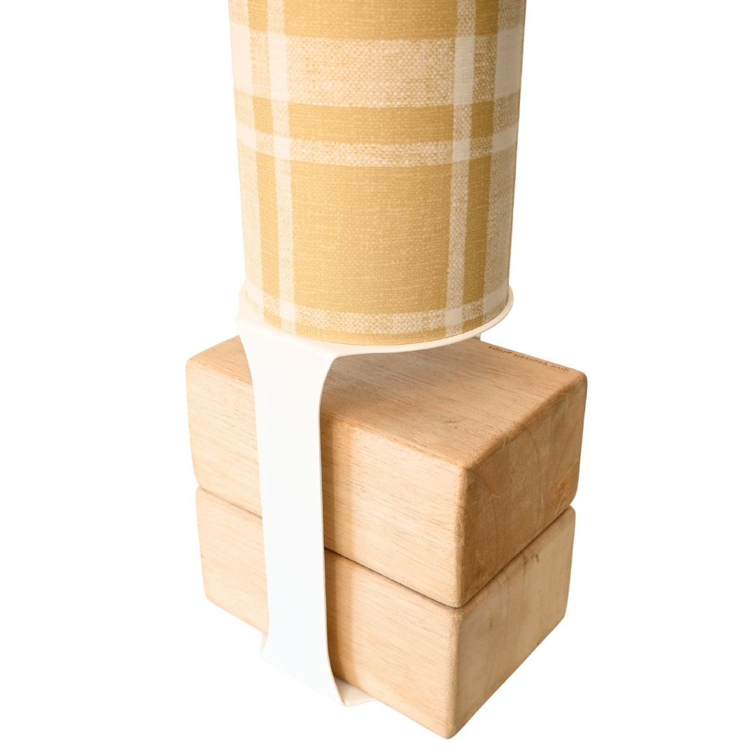 Dad Plaid Yoga Mat Storage Tube White Stand Dijon Tube