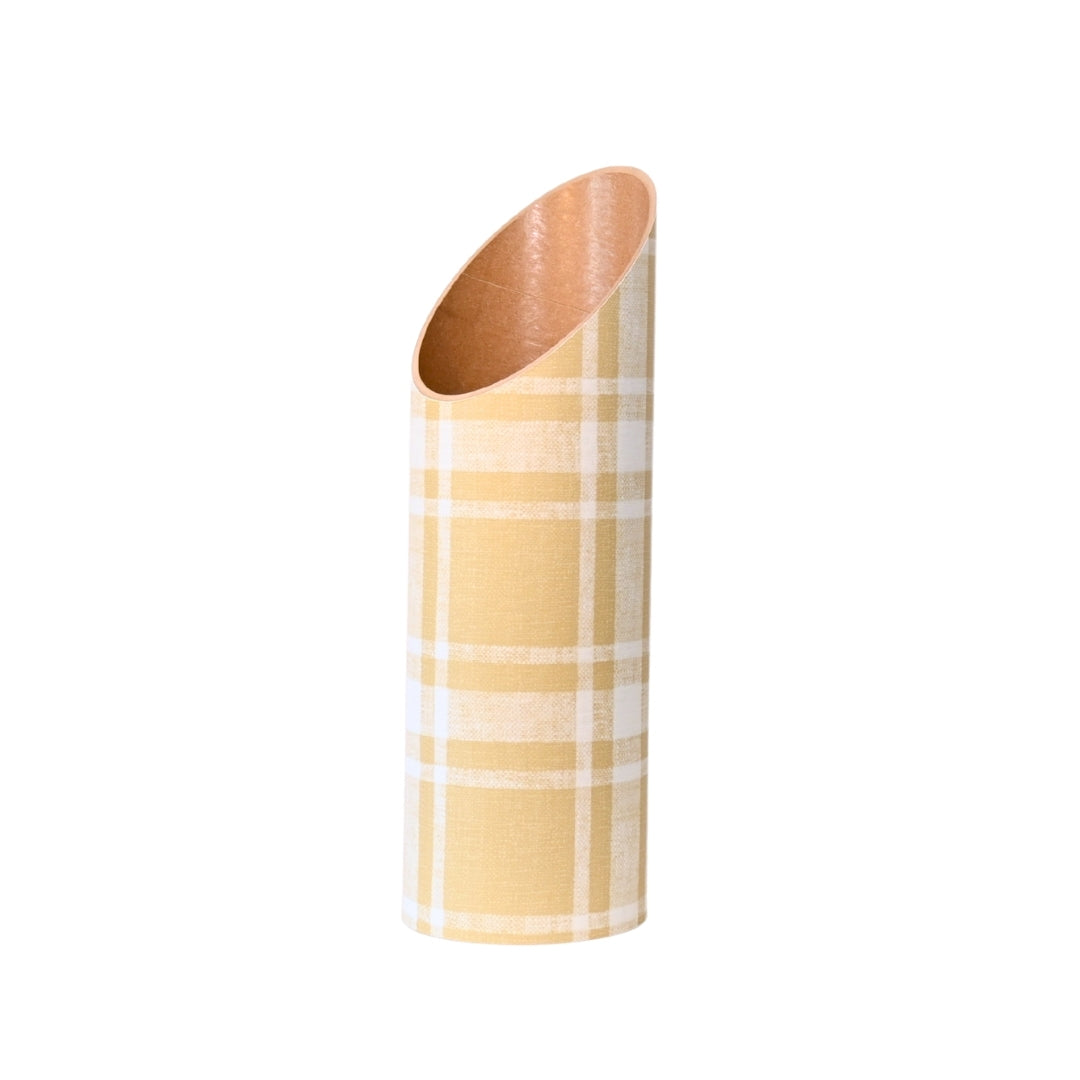 Dad Plaid Yoga Mat Storage Tube Dijon