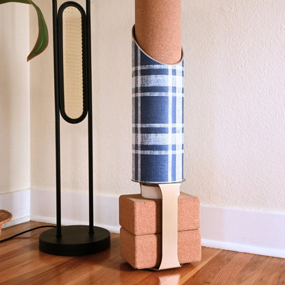 Dad Plaid Yoga Mat Storage Tube Lifestyle