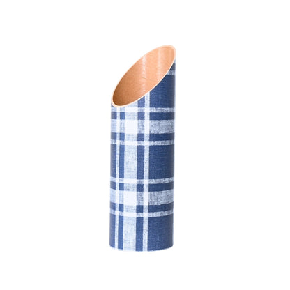 Dad Plaid Yoga Mat Storage Tube Navy