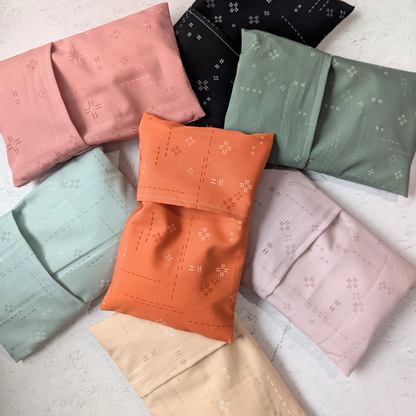 Deco Stitch Weighted Eye Pillow Grouped Together