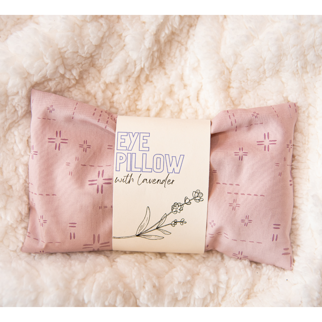 Deco Stitch Weighted Eye Pillow Lilac