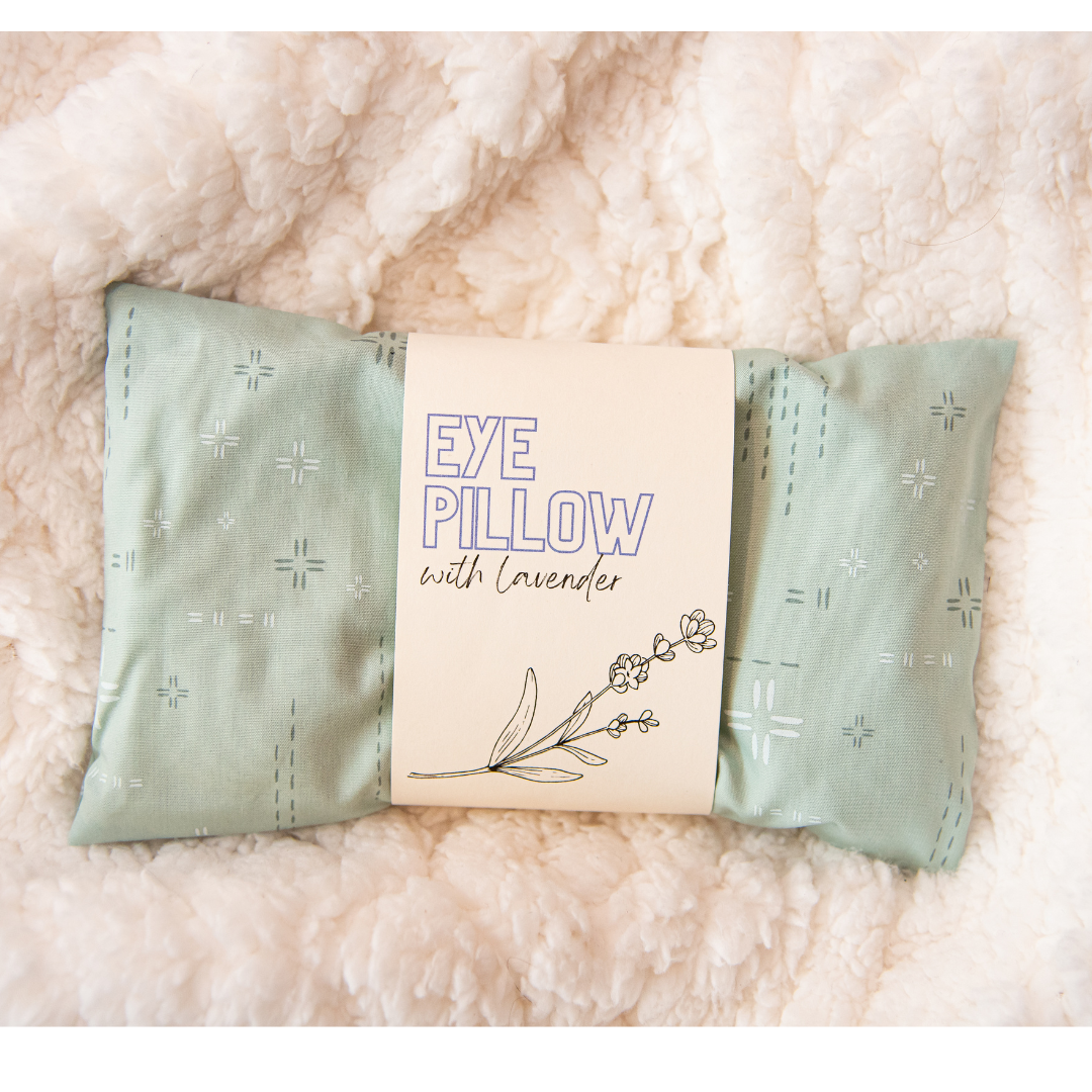Deco Stitch Weighted Eye Pillow Ocean