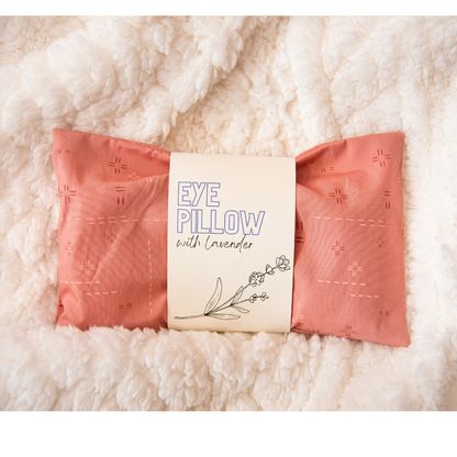 Deco Stitch Weighted Eye Pillow Rosebud