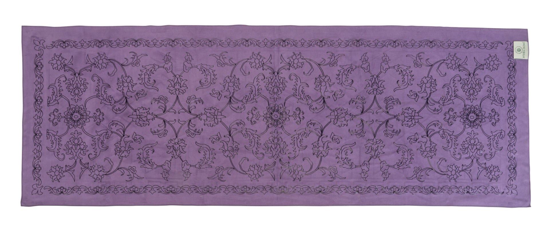 Double Grip Chamois Yoga Mat Towel Purple Front