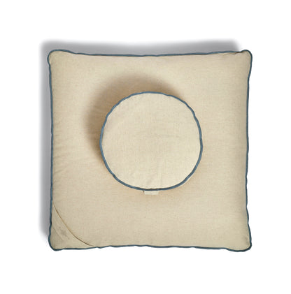 Dune Organic Meditation Cushion Set Top