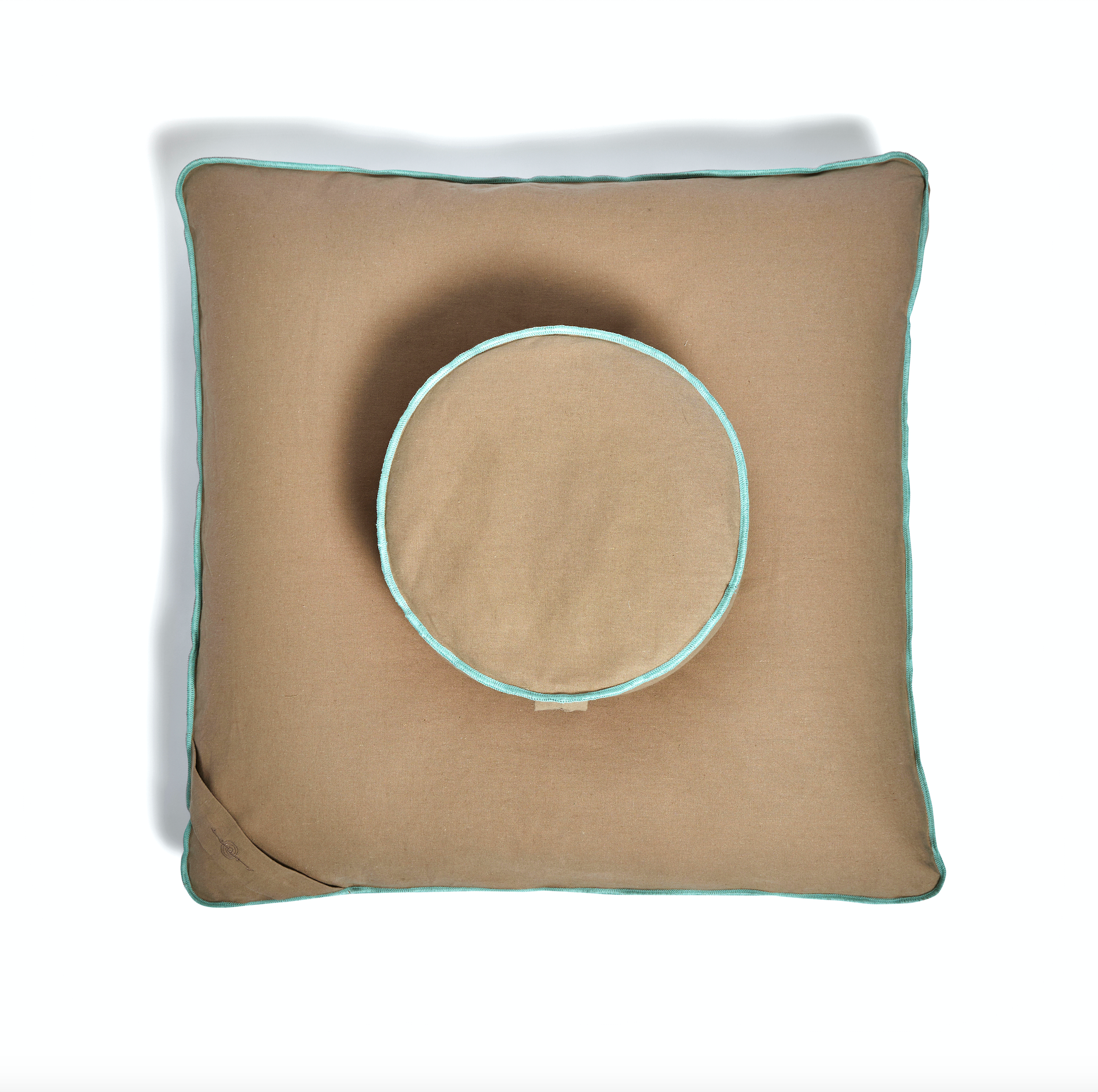 Earth Organic Meditation Cushion Set Top