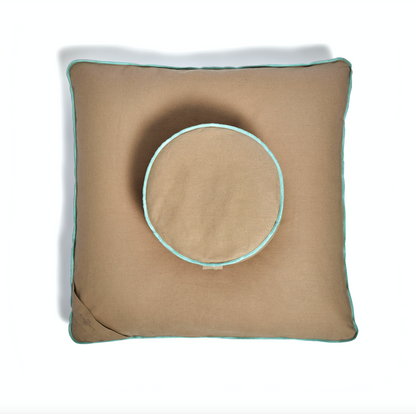 Earth Organic Meditation Cushion Set Top