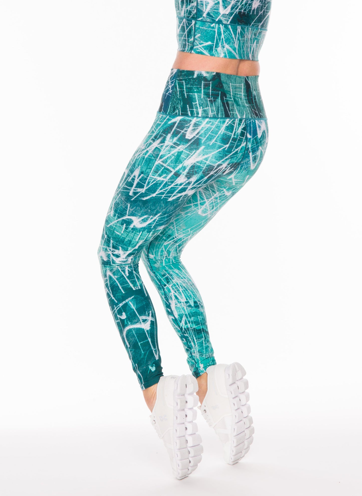 Green Impress Yoga Pants Back