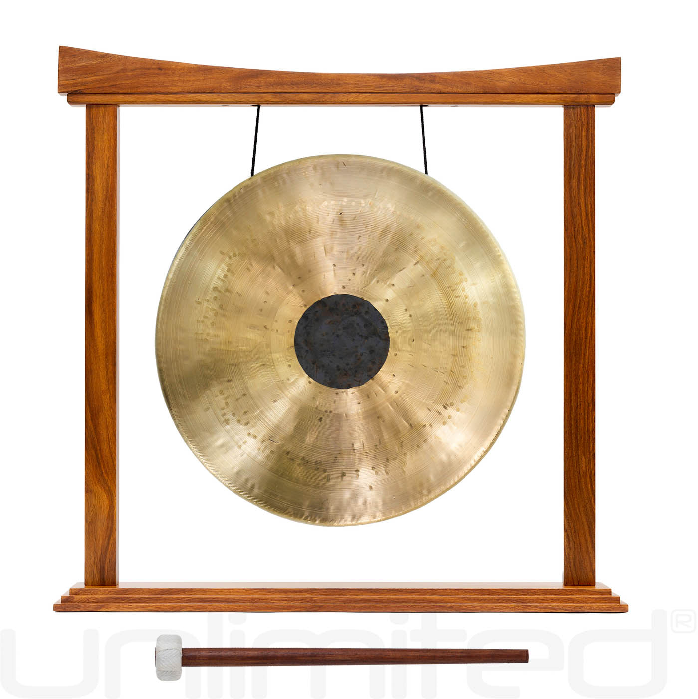 12" Gongs on the Small Eternal Present Gong Stand Chocolate Drop